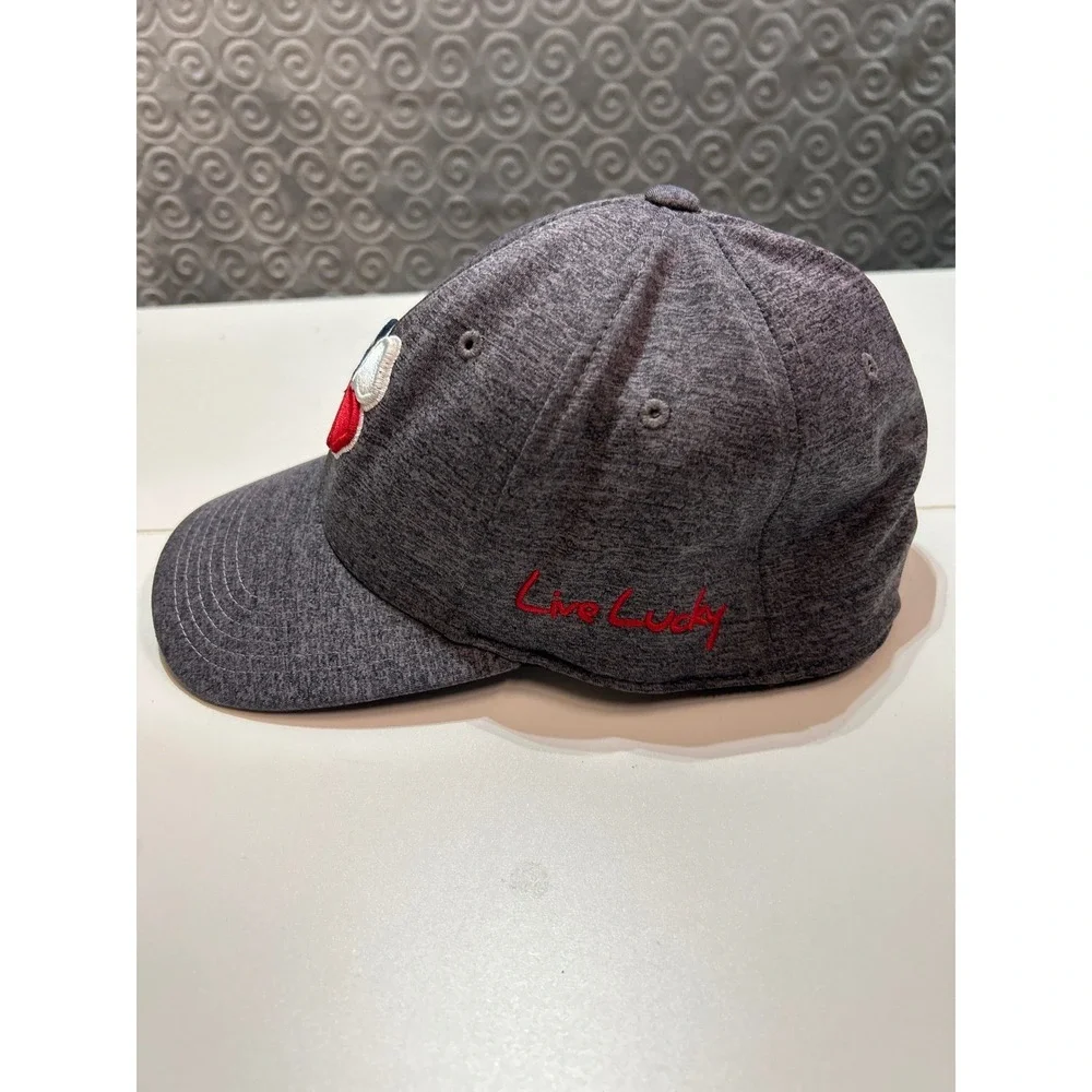 Black Clover USA‎ Heather Gray Fitted Hat Texas Clover S/M Live Lucky